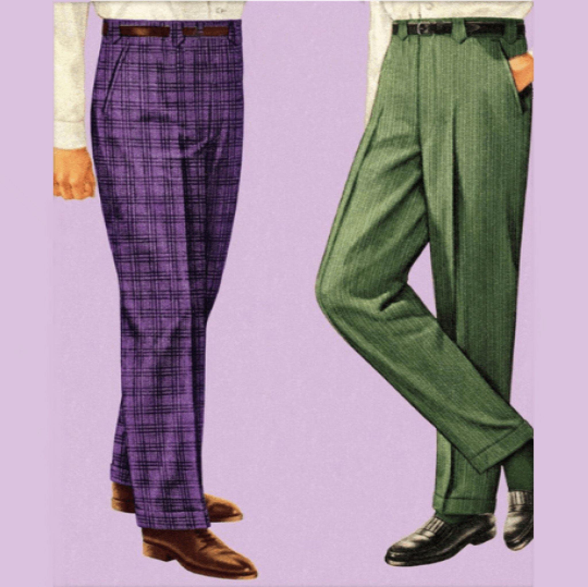Vintage 1960's Sewing Pattern Men's Trousers Slack Pants Vintage 1960's Sewing Pattern Men's Trousers Slack Pants