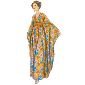 PDF motif vintage des années 1960 Maxi caftan de loisirs Buste : 34 à 36 po. 86,4 cm à 91,4 cm Télécharger image 3