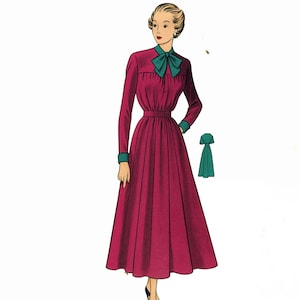 Vintage 1940&#39;s Schnittmuster: Misses Umstandskleid - Büste 102 cm