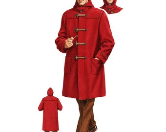 1940's Sewing Pattern: Men's Duffle Coat with Hood - Chest 38”/ 97cm