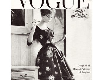 Vintage 1950's Sewing Pattern: Couturier Design Pleated Bodice Dress