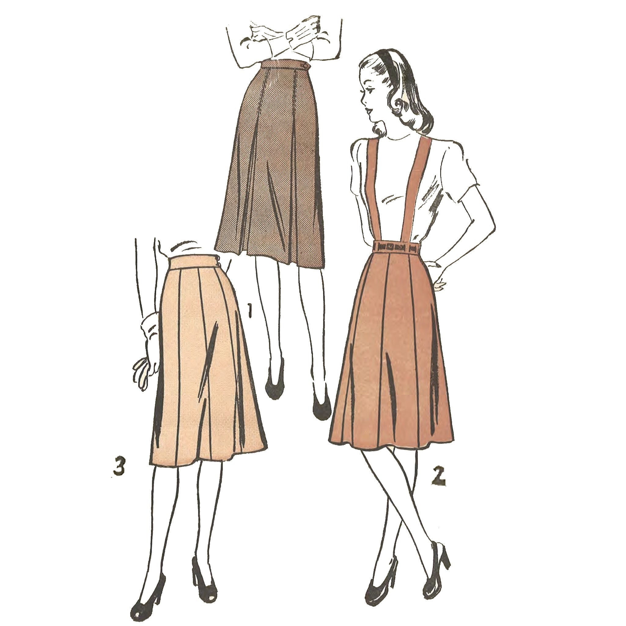 39+ Designs suspender skirt sewing pattern