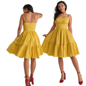 PDF - Vintage 1950s Sewing Pattern, Rockabilly Marilyn Monroe Pin Up Dress, Bust 33&quot;- 41&quot; (84cm-104cm) - Download