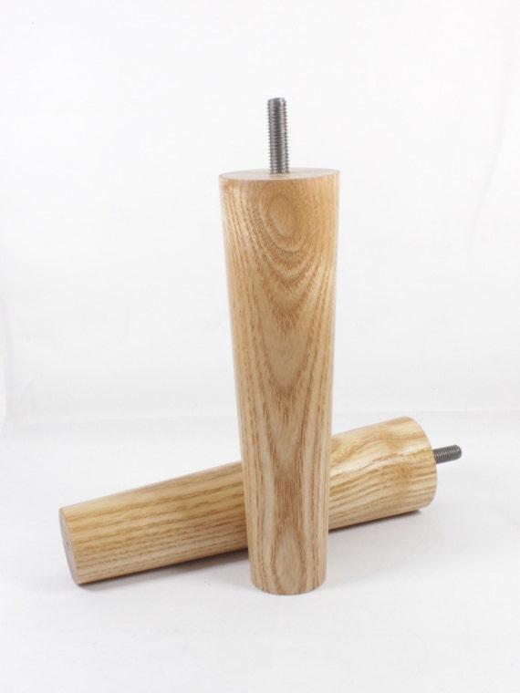 Set of 4 Solid Oak Furniture Sofa Legs. Fits Ikea style sofa Etsy