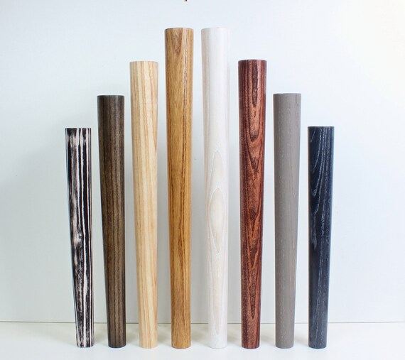 tapered wooden table legs mid-century design retro table