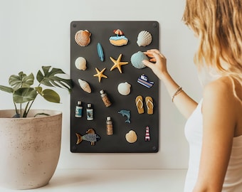 Decorative Magnetic Board – Modern Wall Organizer for Notes, Photos & Kids Artwork