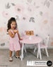 Vintage Floral Wallpaper, Kids Removable Wall Mural, Adorable Nursery Decor, Pastel Flower Pattern, Wall Covering, Children Room Art  #65 