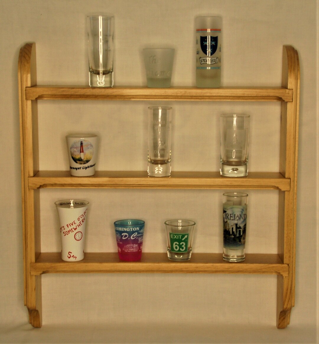 Shot Glass Display Shelf Etsy