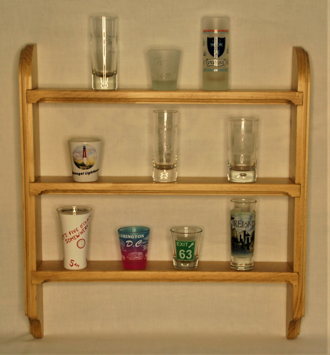 Shot Glass Display Shelf Etsy