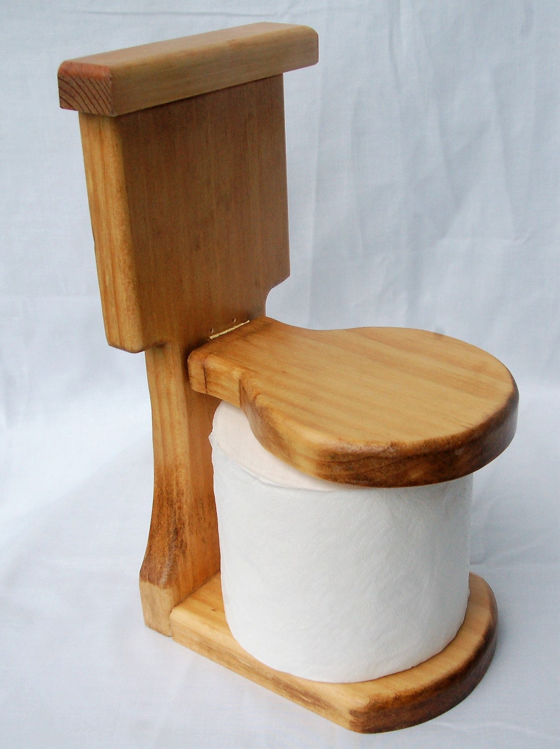 Wooden Toilet Paper Holder Shaped Like a Toilet Etsy