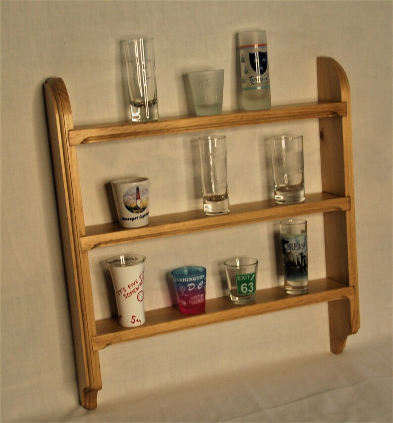 Shot Glass Display Shelf Etsy