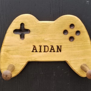 Personalized Controller Hat Rack