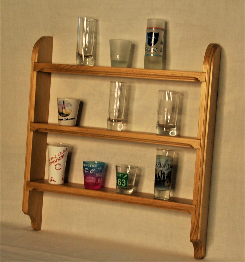 Shot Glass Display Shelf Etsy