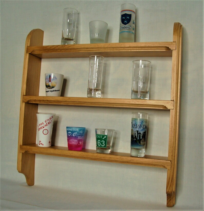 Shot Glass Display Shelf Etsy