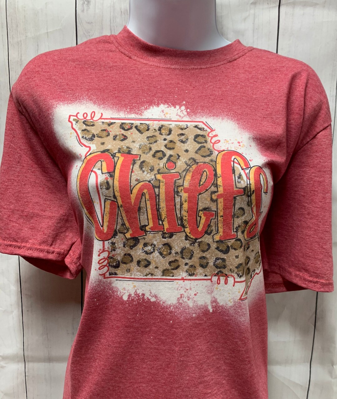 Kansas City Chiefs Leopard Shirt Womens Chiefs Shirt KC - Etsy