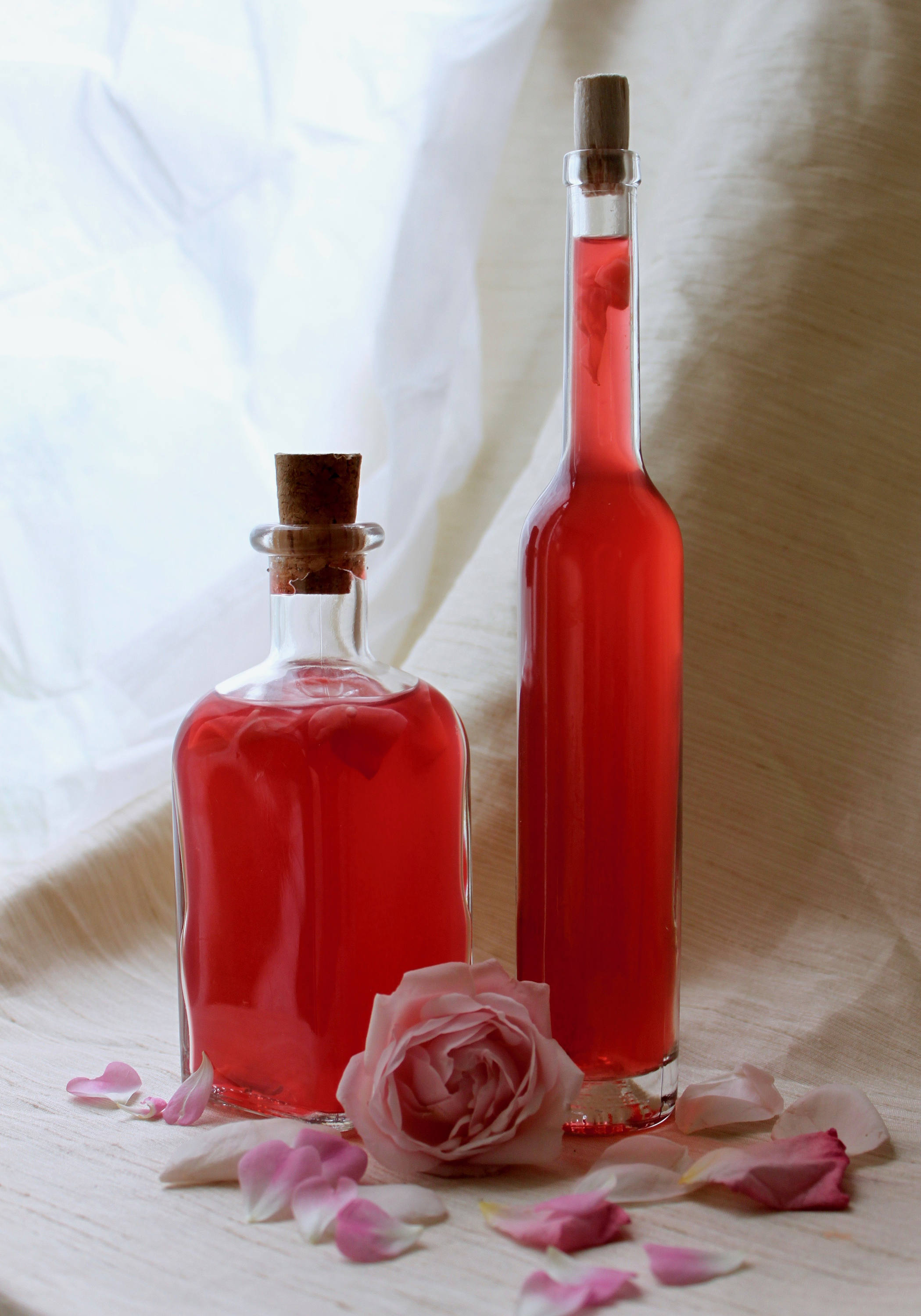 Rose Cider Vinegar made from fresh petals summer in a Etsy