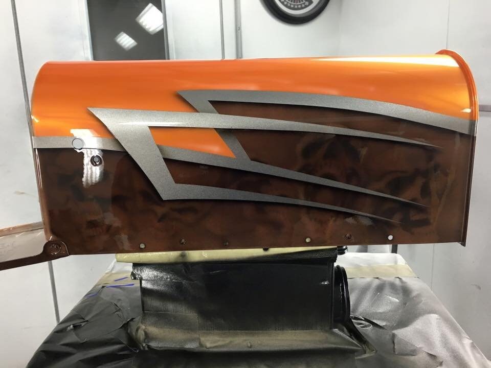 Harley Biker Mailbox Custom Painted and Airbrushed Davidson Etsy