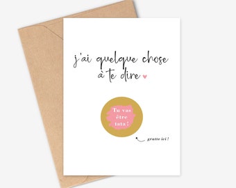 Carte Annonce Grossesse à Gratter Oncle et Tante Bon Cadeau Tata Tonton Carte Annonce Grossesse à Gratter Oncle et Tante Bon Cadeau Tata Tonton