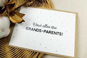 Annonce De Grossesse Originale Pour Grands-parents - Carte "Nous Allons être Parents" - Cadeau Grand-mère Grand-père