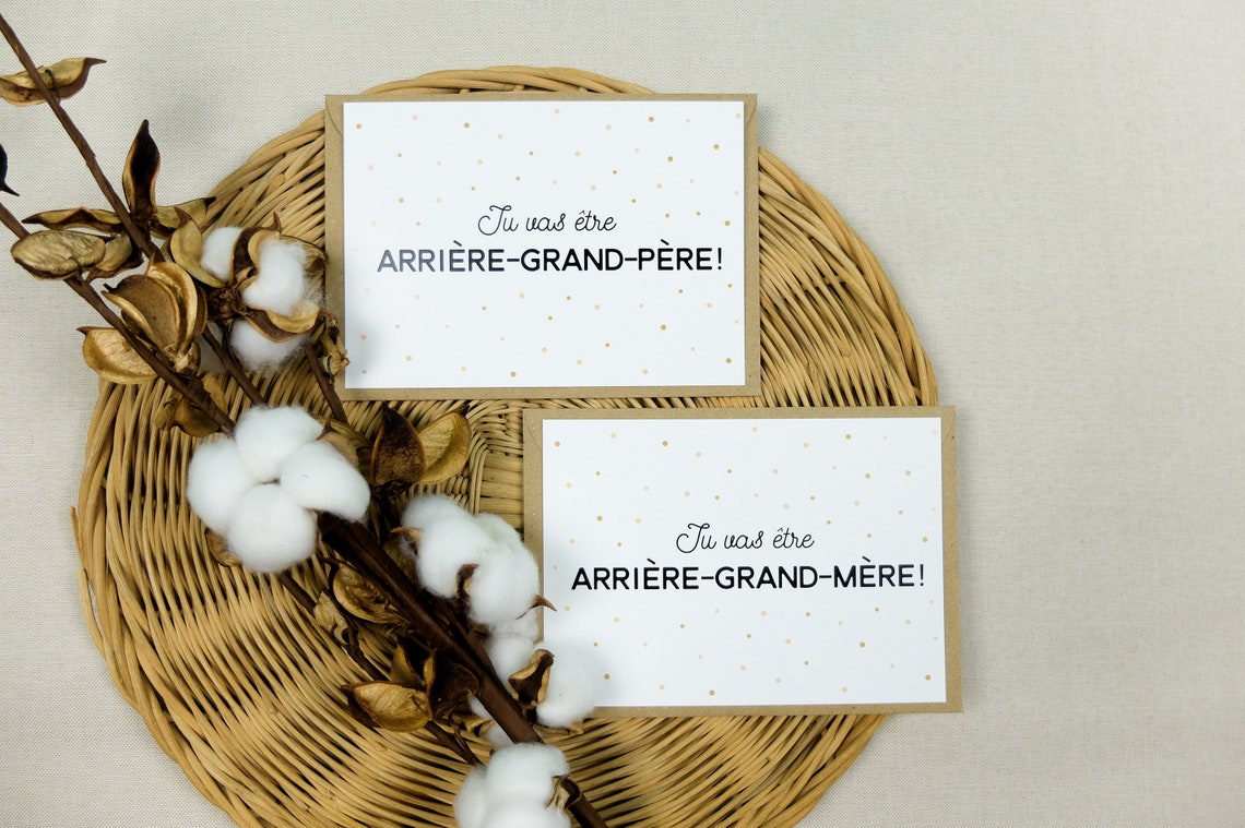Cartes annonce Grossesse Arrière-grand-mère et - Etsy France