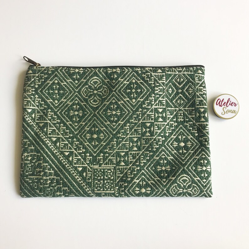 Green Moroccan Clutch Bag