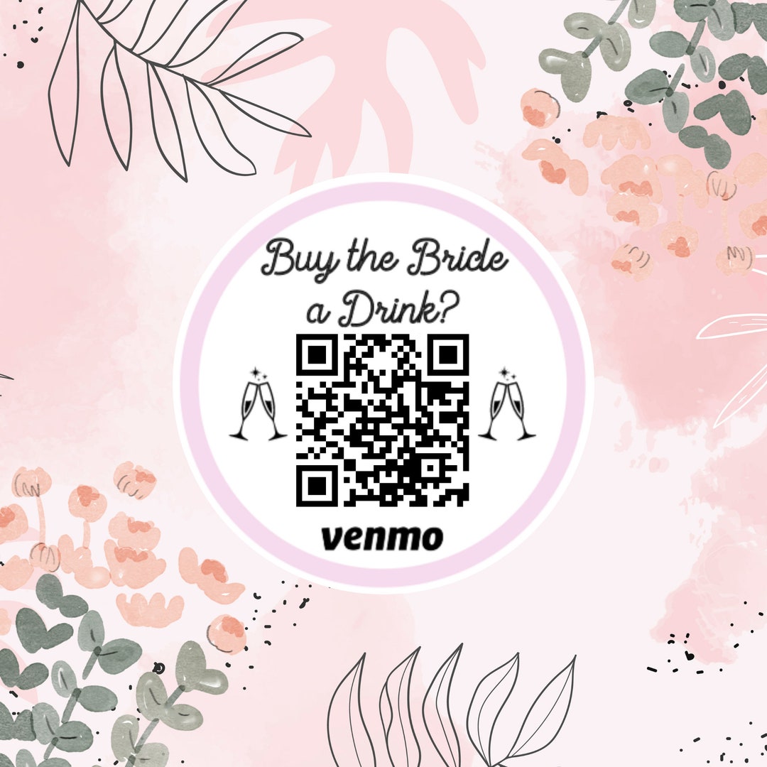 9 Personalized Venmo QR Code Stickers, Bachelorette Stickers, Birthday ...