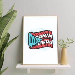 Que Bonita Bandera - Puerto Rican Flag Poster - Matte High Quality Print