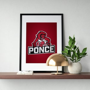 Leones de Ponce Logo Reimagined Poster