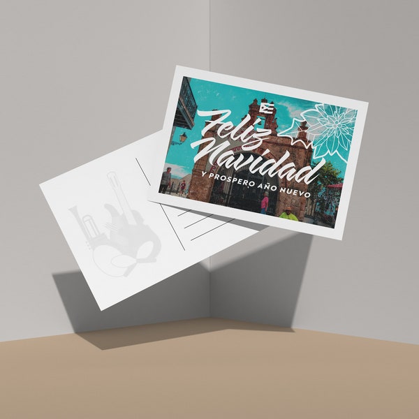 Puerto Rico Christmas Postcards - Feliz Navidad y Prospero Año Nuevo - Capilla - (Packs of 5) - Christmas Cards