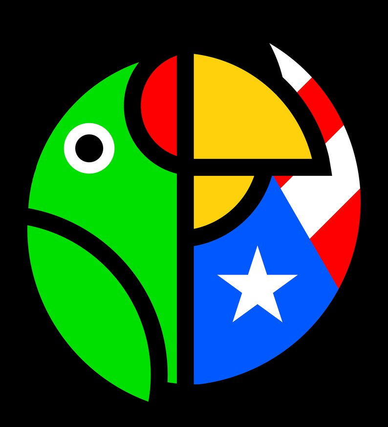 Puerto Rico Parrot Button