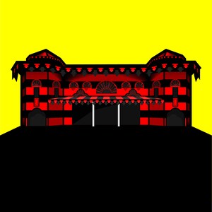 Parque De Bombas - Ponce, Puerto Rico - Cartel de Arte 12 x 16