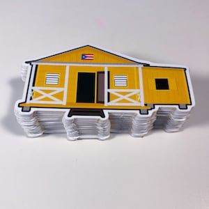 Puerto Rico Casita del Campo - Puertorican House - Sticker