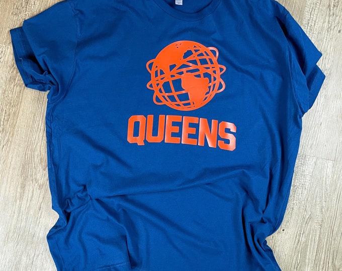 Queens NYC Unisphere, , New York, Flushing Meadows Corona Park, NYC - T-Shirt Blue