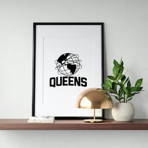 Queens NYC Unisphere, Queens New York City - White Background