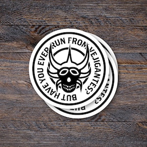 Vejigantes Round Sticker Water Resistant
