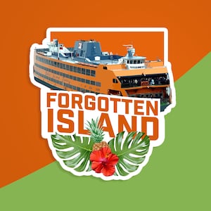 Forgotten Island Sticker: Staten Island Ferry Weatherproof Decal
