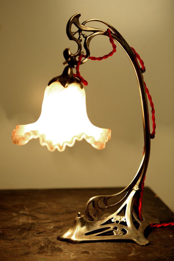 antique art nouveau table lamps
