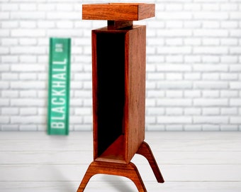 End Table, Danish Modern Wood Side Table – Mahogany