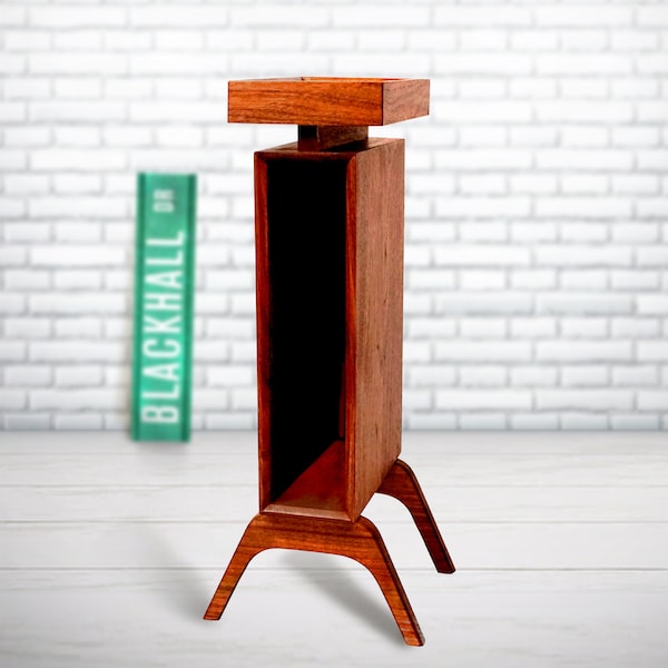 End Table, Danish Modern Wood Side Table – Mahogany