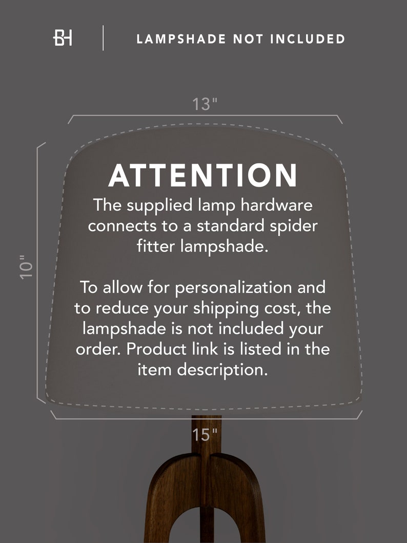 Floor Lamp, Danish Modern Tripod Lamp Shou Sugi Ban image 10