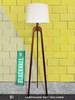 Floor Lamp, Danish Modern Tripod Lamp – Walnut