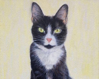 Custom Pet Portrait Painting, Custom Art, Pet Portrait, Oil painting, Acrylic painting from Photo, Cat Painting, Hand Painted, Custom Gift