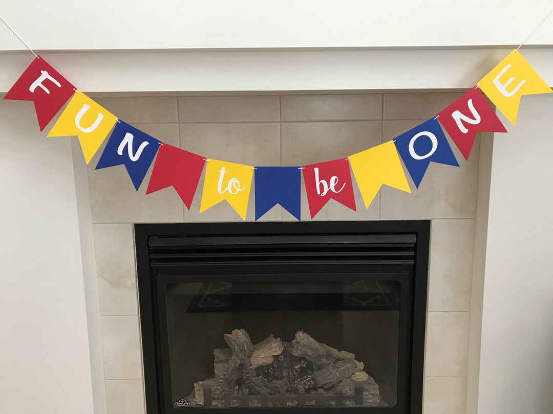 Fun to Be One Banner: Handmade First Birthday Party Decor - Etsy