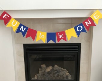 Fun To Be One Banner: Handmade First Birthday Party Decor
