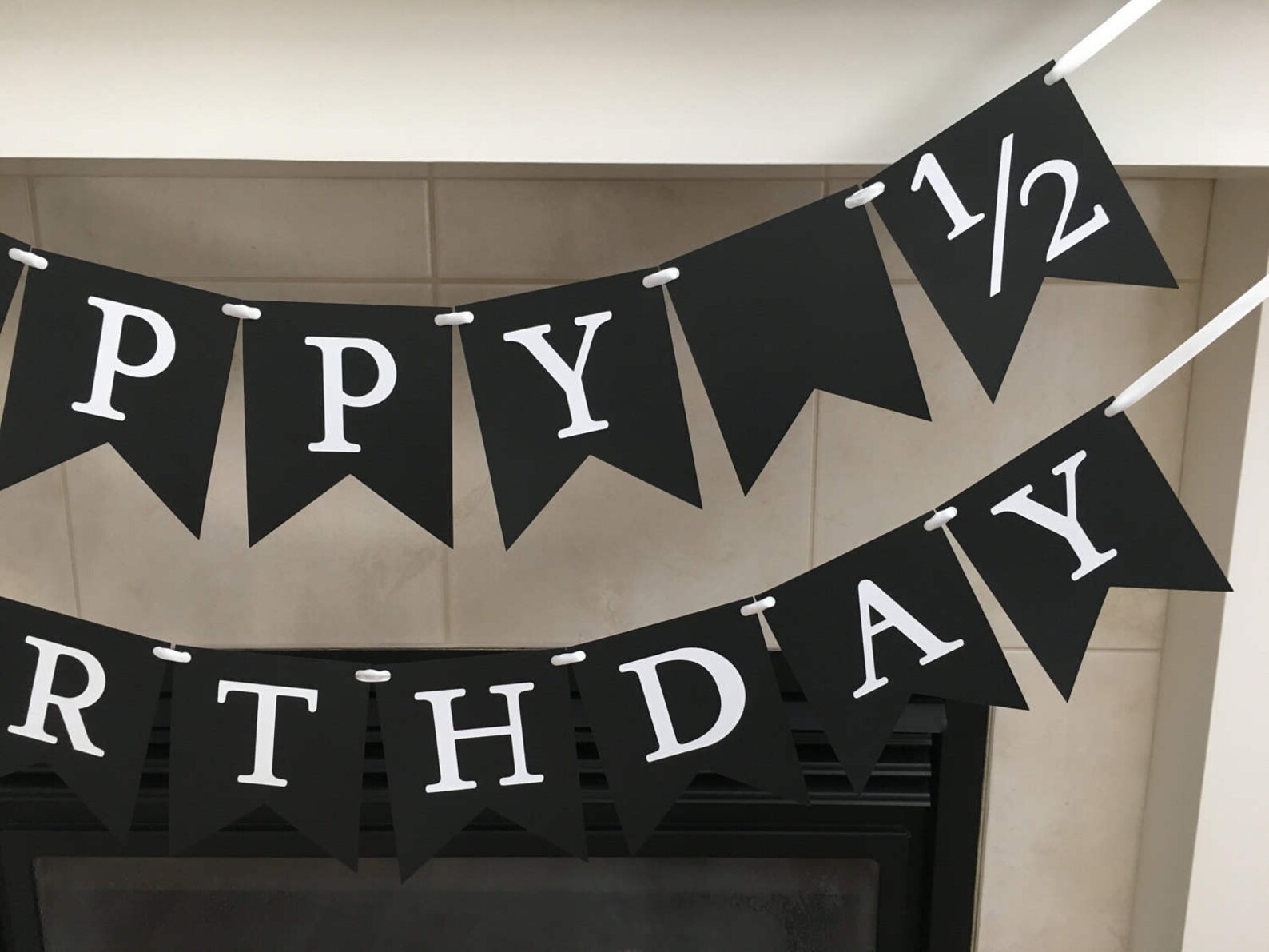 Happy 1/2 Birthday Banner Half Birthday Banner 6 Months Old - Etsy Canada