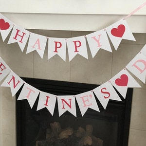 Valentine's Day Banner, Valentine's Decoration, Happy Valentine's Day, Valentines Day Decoration, Valentine's Banner image 3