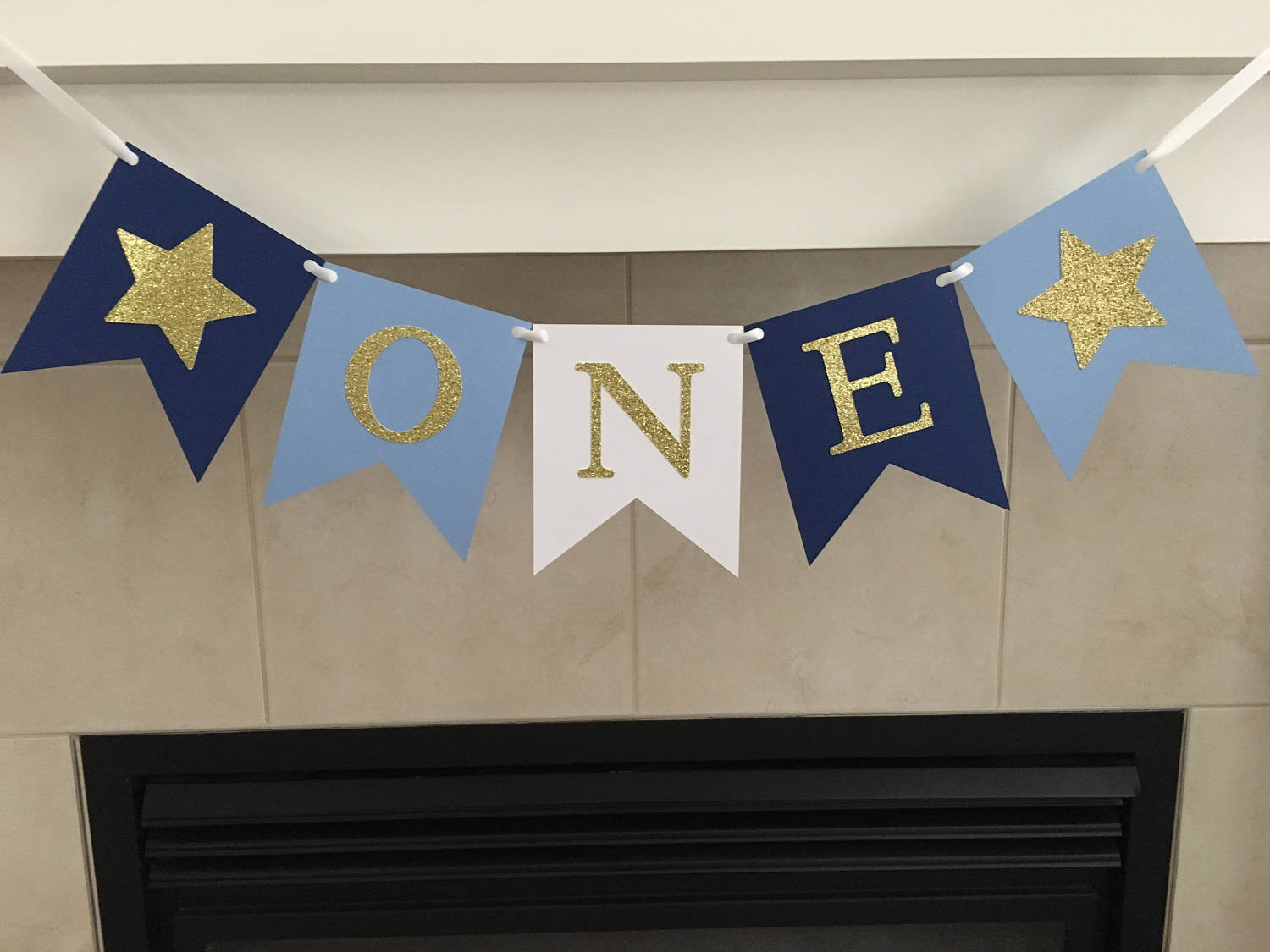 One Birthday Banner Star Birthday First Birthday Banner 1st - Etsy