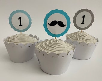 Mustache Cupcake Toppers, Moustache Party, Little Man Birthday, Cupcakes, Birthday Party, Birthday Decoration