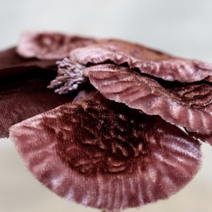 Great antique velvet trim,vintage 50-60,antique applique,Great antique purple applique,Velvet and satin adornment petals,french millinery