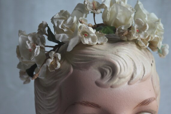 Antique Headpiece ,vintage 30s-40s,vintage bride … - image 8